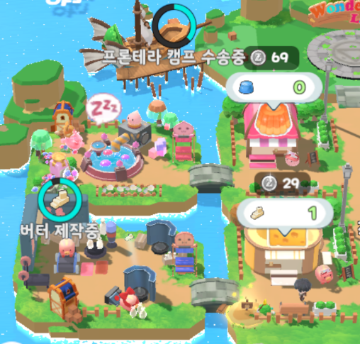 ▲마을을 경영하는 타이쿤 장르로 재해석한 작품이다.