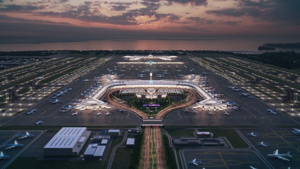 ▲인천국제공항 제2터미널 조감도. 사진=오티스 엘리베이터 코리아