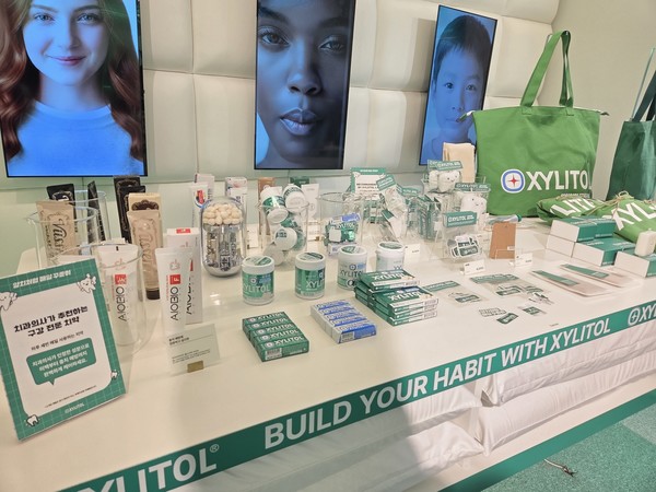 ▲지금까지 출시된 롯데자일리톨껌 제품들.