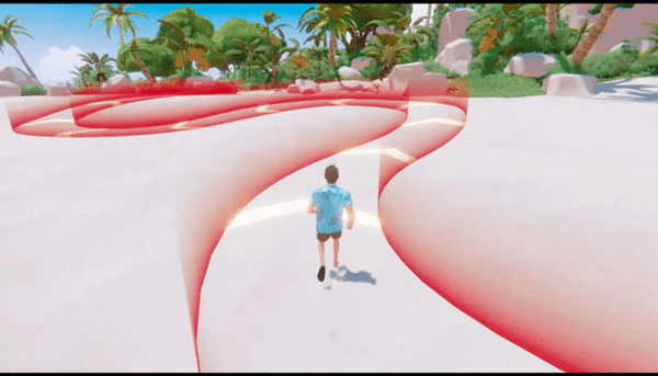 ▲몬스터에게 잡히면 영혼을 빼앗기게 된다. 결국 미니 게임에서 승리하는 방법 밖에 없다.