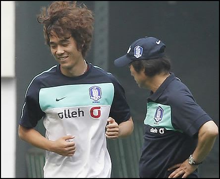 박주영 선수와 조광래 감독