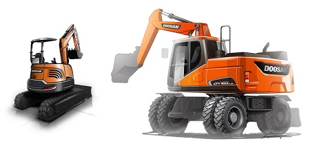 두산인프라코어 사전계약 신제품 굴삭기 DX35Z DX160W 렌더링.jpg