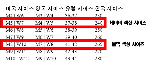 크록스 사이즈표.jpg 크록스 사이즈표.jpg