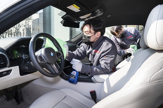 ▲BMW 방역모습
