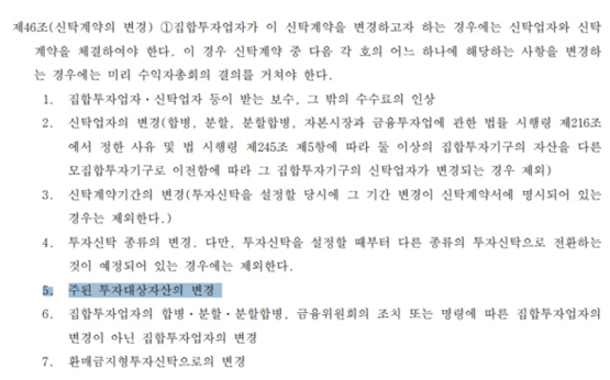 ▲ 투자자들은 지난 23일 갑작스러운 월물변경이 해당 상품 신탁계약서 내용을 위반한 것이라고 주장하고 있다. (출처: KODEX WTI원유선물 네이버 카페)