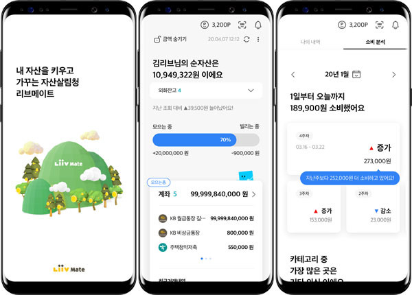 ▲KB국민카드 '리브메이트 3.0' 서비스