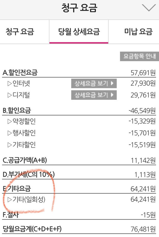 디지털TV와 인터넷 결합상품을 품질 문제로 해지한 한 소비자가 일회성 요금으로 청구된 이용내역에 의문을 제기했다