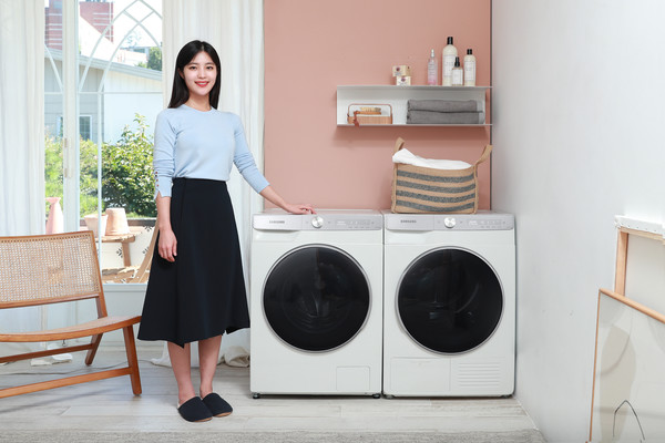 ▲ '그랑데 AI' 10kg 세탁기, 9kg 건조기 신제품