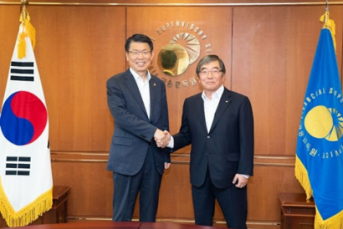 ▲ 은성수 금융위원장(왼쪽)과 윤석헌 금융감독원장
