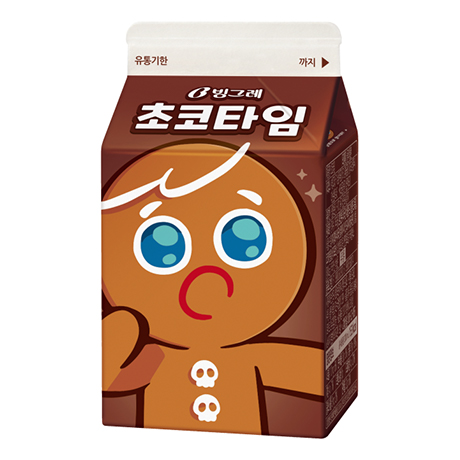 ▲빙그레 밀크타임 패키지에 쿠키런: 킹덤 캐릭터가 적용됐다