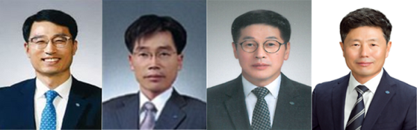 ▲ (왼쪽부터) 정철균·송재영·김성수·박종훈 부행장