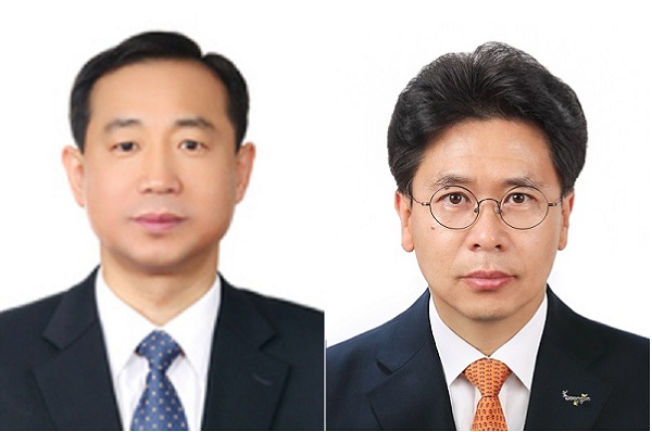 ▲웅진플레이도시 송호정 대표(왼쪽), 렉스필드 남기성 대표