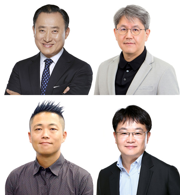 왼쪽 위부터 시계방향으로 이해선 대표, 서장원 대표, 이지훈 글로벌상품전략본부장, 김동현 DX센터장
