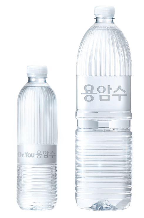 ▲오리온 닥터유 제주용암수 무라벨 제품