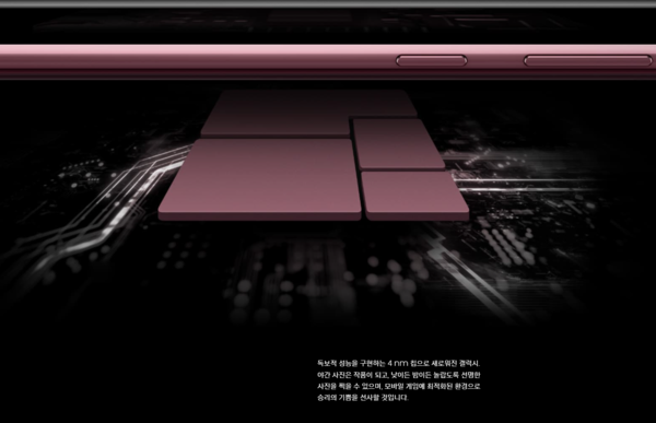 ▲4nm 공정으로 개발된 CPU가 고화질 사진과 동영상 촬영을 보장한다.(사진출처: 삼성전자)