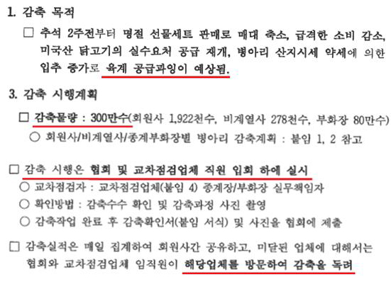 ▲2016년 7월 25일 열린 한국육계협회 통합경영분과위원회 관련 문서