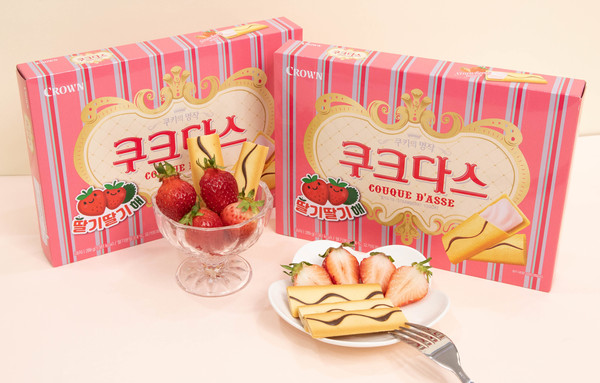 ▲쿠크다스 딸기맛