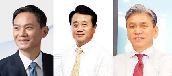 왼쪽부터 에스에프에이 김영민 대표, 심텍 최시돈 대표, 아이티엠반도체 나혁휘 대표