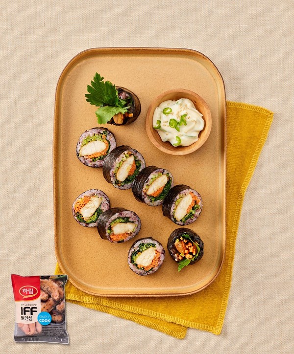 ▲닭안심 참나물 김밥