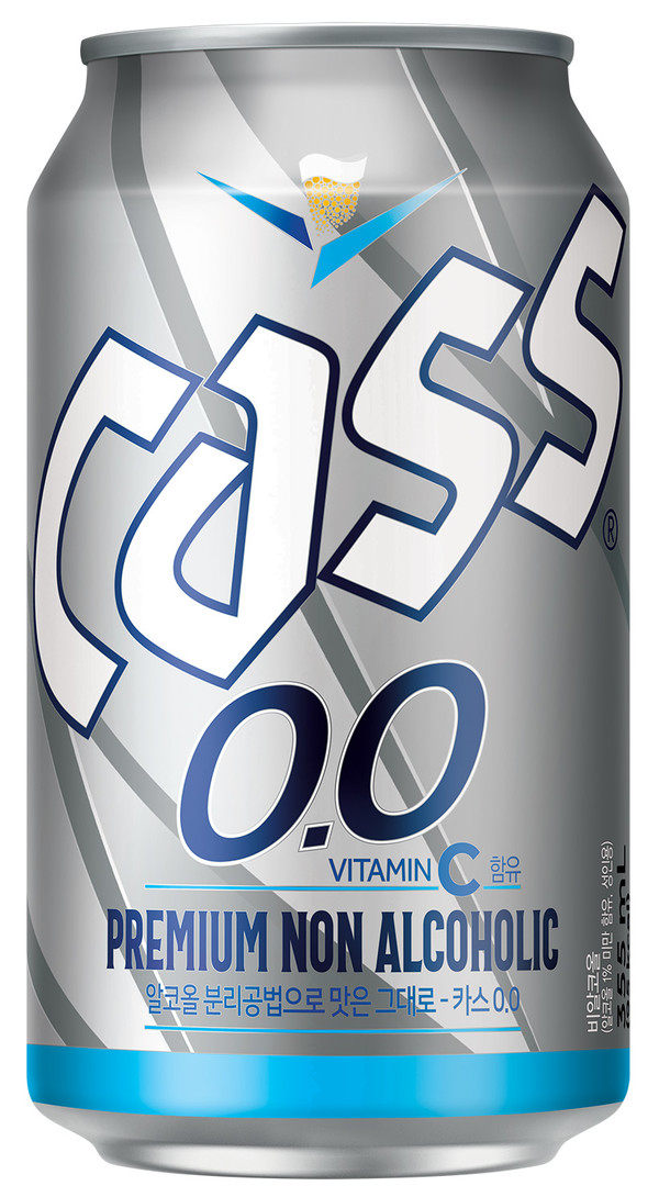 ▲오비맥주의 비알코올 음료 '카스 0.0'