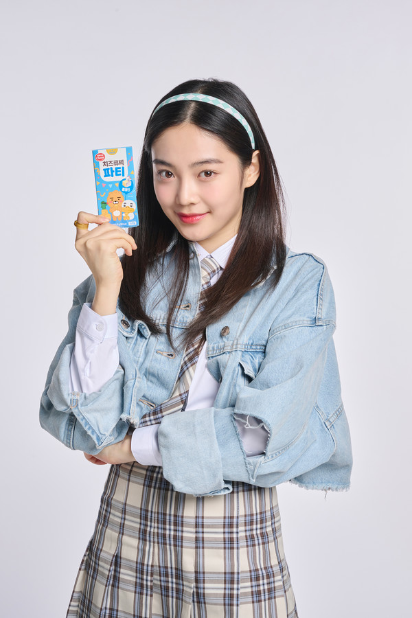 ▲서울우유 치즈큐빅파티 신규 광고 모델로 발탁된 배우 우다비
