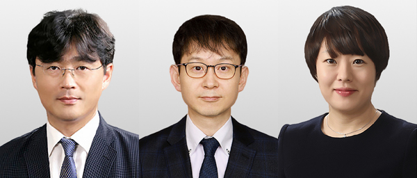 ▲(왼쪽부터) 오용기 이사, 박영상 이사, 김지호 이사