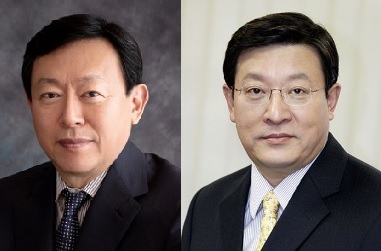 신동빈 롯데 회장(왼쪽), 허태수 GS 회장