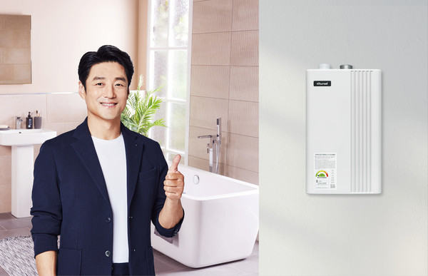 ▲귀뚜라미, 슬림형 온수 플러스 ‘거꾸로 ECO 콘덴싱 L11’ 가스보일러 출시