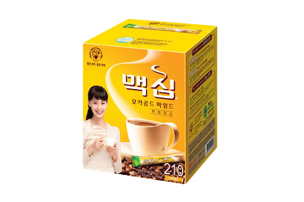 ▲맥심 대표제품인 모카골드 마일드 커피믹스