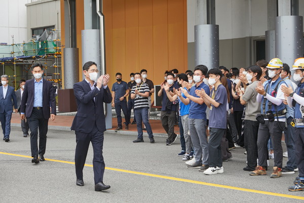 19일 기흥 반도체 R&D단지 기공식에 참석한 이재용 부회장