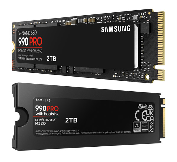 ▲삼성전자 SSD 990 PRO, 990 PRO with Heatsink