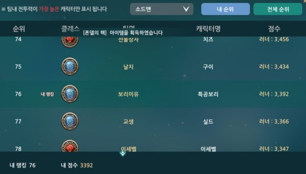 ▲기자는 모바일 게임을 하며 처음으로 '랭커가 될 수 있다'는 희망에 부풀어 있는 상태다.