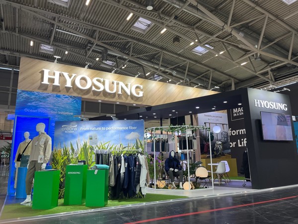 ▲효성티앤씨, 독일에서 열린 세계 최대 아웃도어 전시회인 'ISPO 뮌헨' 참가