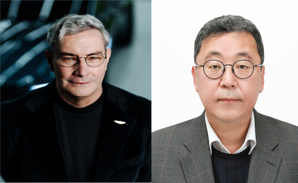 ▲ 루크 동커볼케(Luc Donckerwolke) 현대자동차그룹 CCO(왼쪽), 이규복 현대글로비스 대표
