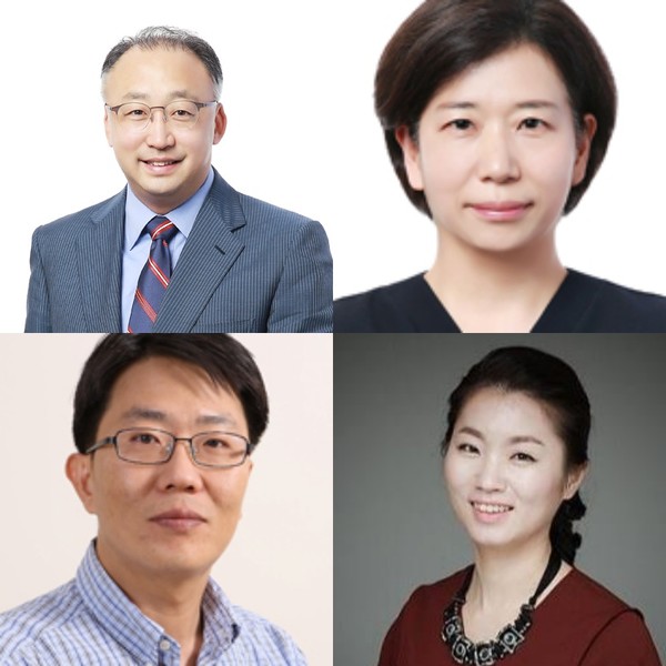 ▲삼성바이오에피스가 9일 임원 인사를 단행했다. 왼쪽 위부터 시계방향으로 김정욱 부사장, 백인영 상무, 신지은 상무, 이기현 상무.