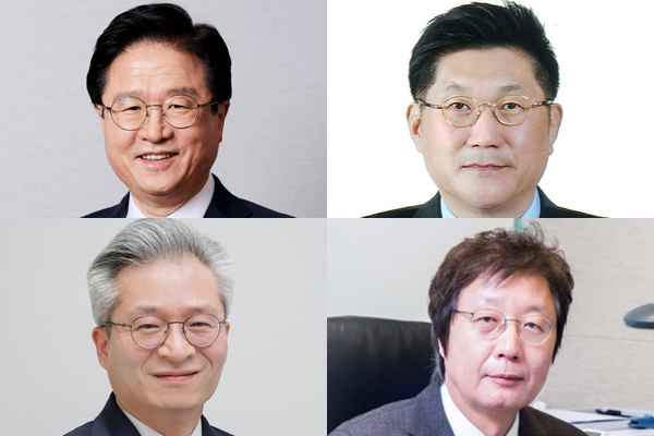 ▲(왼쪽 위부터 시계 방향으로) 유한양행 조욱제 사장, 종근당 김영주 사장, 한미약품 권세창 전 대표이사 사장, 한미약품 우종수 사장