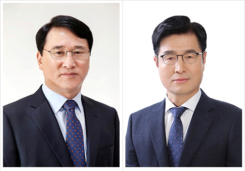 ▲현대중공업 한영석 부회장(왼쪽)과 이상균 사장.