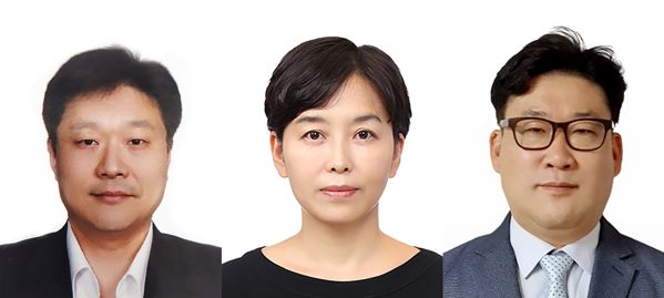 ▲유광준 전무, 이우선 상무, 이재철 이사