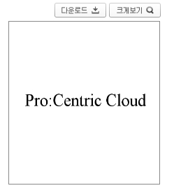 ▲LG전자가 자체 개발한 클라우드 플랫폼 '프로 클라우드' 상표