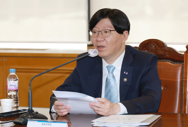 ▲김소영 금융위원회 부위원장이 19일 열린 금융산업 글로벌화 종합 간담회에서 발언하고 있다.