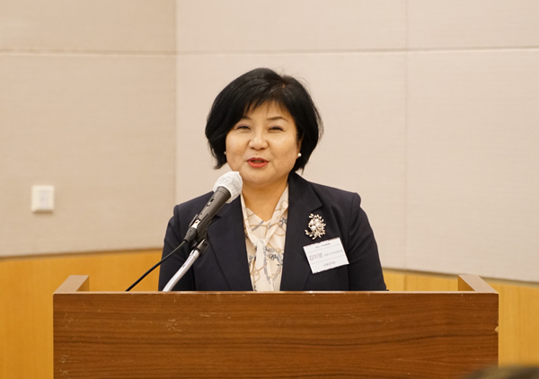 ▲ 김미영 금융감독원 금융소비자보호처장이 27일 오후에 열린 '2023 소비자금융포럼'에서 축사를 하고 있다.