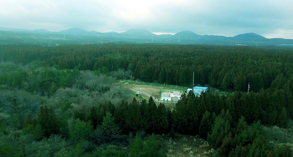 ▲한라산에 위치한 삼다수 취수원.