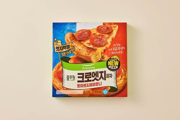 ▲풀무원 ‘크로엣지 피자 토마토&페퍼로니’
