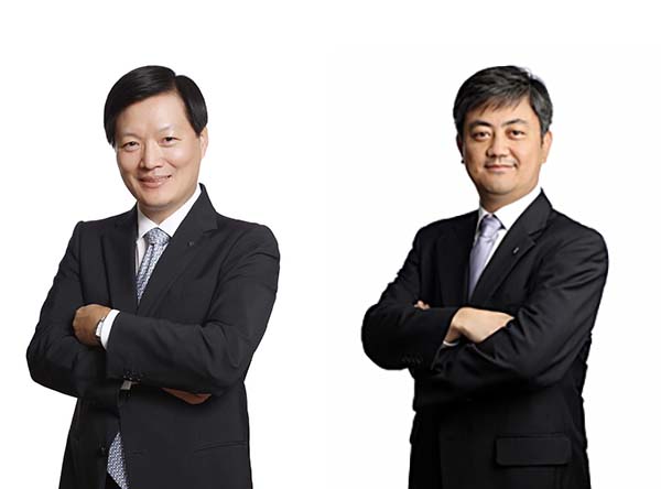 ▲(왼쪽부터) 박주형 신임 신세계 대표이사, 한채양 신임 이마트 대표이사