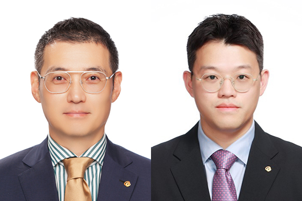 ▲ (왼쪽부터) 한화갤러리아 김재환 패션부문장, 에프지코리아 오민우 대표이사