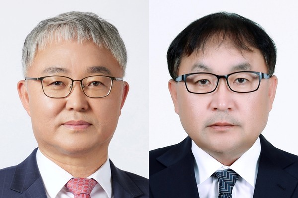 ▲오승현 HD현대인프라코어 대표(왼쪽), 강영 HD현대중공업 사장
