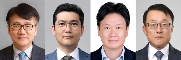 ▲(왼쪽부터) 노진율 HD현대중공업 대표, 김성준 HD한국조선해양 대표, 김완수 HD현대로보틱스 대표, 고영규 HD현대케미칼 대표.