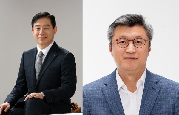 ▲오재석 LS일렉트릭 전력CIC COO 사장(왼쪽), 신재호 LS엠트론 대표이사 CEO 사장