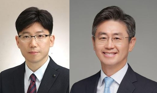 ▲용석우 DX부문 영상디스플레이사업부장 사장(왼쪽), 김원경 삼성전자 글로벌 퍼블릭 어페어 실장 사장