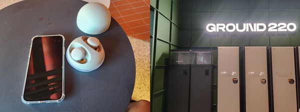 ▲그라운드220에서 대여한 브리즈(왼쪽), LG슈케이스와 스타일러